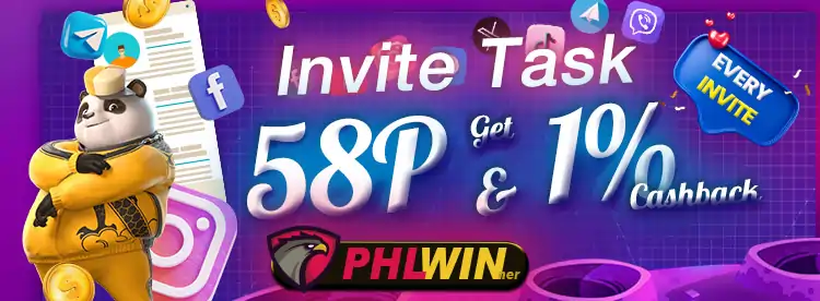 invite task 58P aand get 1percent cashback